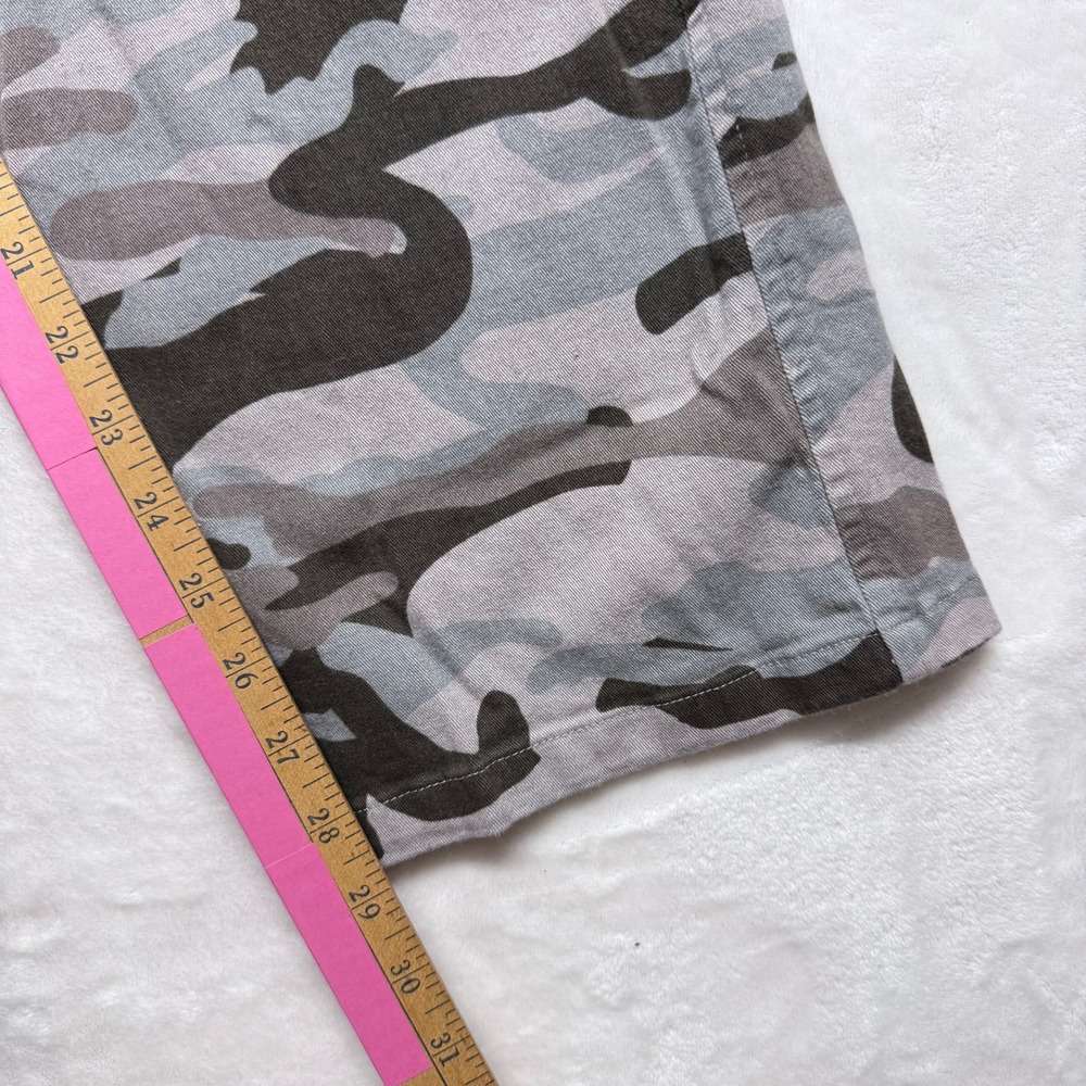 Black & Gray Camouflage Cargo Pants Women‎ Size L Stretchy Pockets Streetwear - Picture 5 of 7